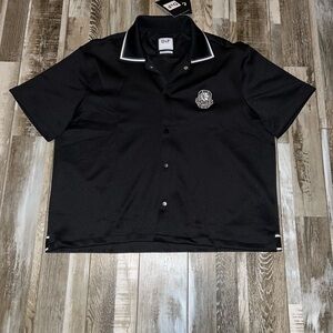 D&F “LA” Black Casual Button Down Shirt